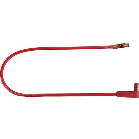 Câble D'allumage Silicone Universel - Longueur 450 Mm - Diamètre 4 Mm X 6,3 Mm - Rouge/marron