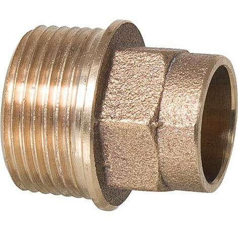 Raccord a souder en bronze 4243g Nipple de transition 18-R 3/4" fem/male WG906 (1/2)