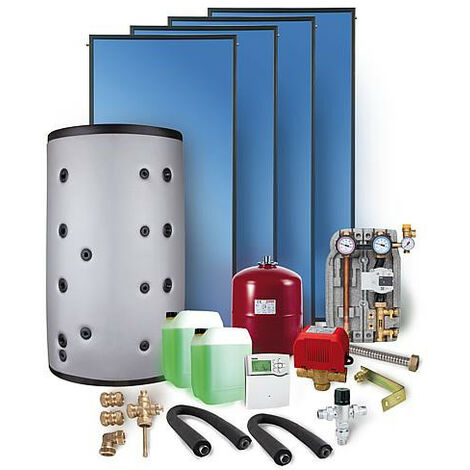 Kit solaire SX 2.51 montage sur toiture 15,04m2 sans reservoir solaire