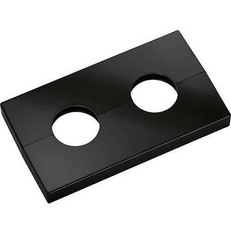 Rosace double type Kopenhagen gris-noir - similaire au RAL 7021 - 19mm