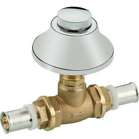Raccord a sertir p. multi TH robinet a bille p installation sous crepi + capuchon 1/2" - 20x2-20x2 (1/5)