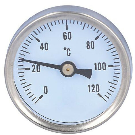 Thermometre 0-120°C convient pour robinet a boisseau spherique equerre et droit (1/3)