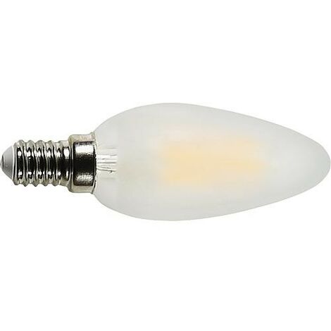 Ampoule LED E14 Flamme - 4W - Mat - Filament