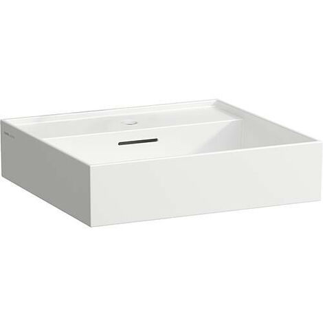 Vasque Laufen Kartell 500x460mm, blanc, avec trop-plein 1 trou robinet centré (1/3)