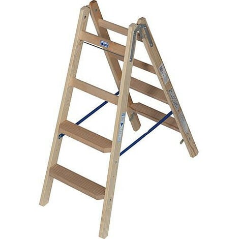 Echelle double, bois H de travail 4,03 H reelle 2,70 Longueur 2,80 marches 2x10