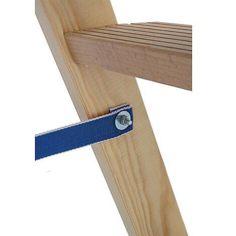 Echelle double, bois H de travail 4,03 H reelle 2,70 Longueur 2,80 marches 2x10