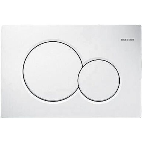 Geberit – Plaque de commande WC chromé mat laqué – Finition métal – Dimensions 24x16cm – Forme rectangulaire – Compatible modèles Sigma