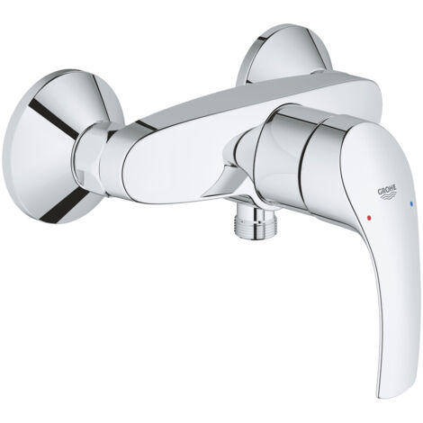Grohe – Mitigeur de douche encastré chromé – Entraxe 150mm – Monocommande avec limiteur de température – Installation murale rapide