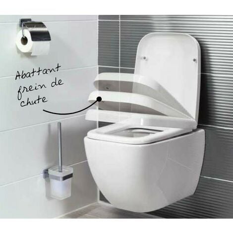 Pack WC suspendu Geberit autoportant Abattant standard - Sigma01 blanc