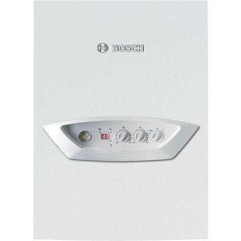 Bosch – Chaudière gaz à condensation 25,2 kW – Évacuation ventouse 60/100 mm – Corps acier inoxydable – Installation murale – Rendement 109,3 %