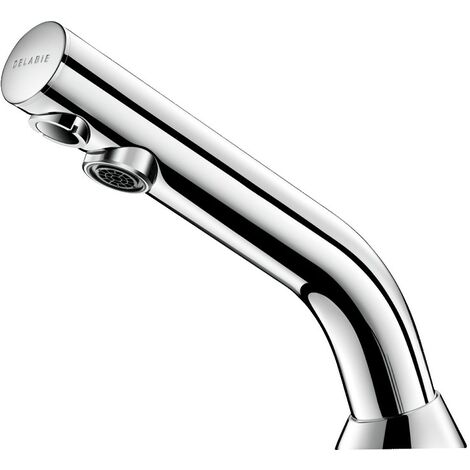Delabie – Robinet électronique BINOPTIC – Boîtier IP65 – Alimentation 230/12V – Débit ajustable 1,5 à 6 l/min – Détection infrarouge optimisée (1/4)