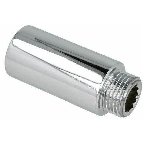 Rallonge De Robinet En Laiton G1/2" X 50 Mm - Filetage Mâle/femelle (19.5mm/20.3mm) - Pour Raccord Plomberie Eau Chaude/froide