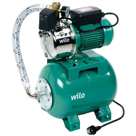 Wilo – Surpresseur auto-amorçant 20L – Débit max 5000 l/h – Hauteur de refoulement 49 m – Pression max 4,9 bar – Tension 230 V - HWJ 20 L