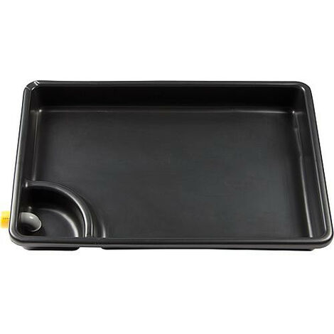 Bac a vidange d'huile MKR 100SE avec siphon et tubulures ecoulement 800x530x100 mm