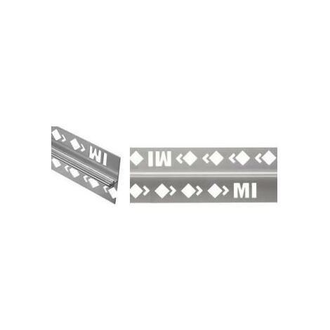 Profilé fixMI aluminium anodisé argent brillant – Épaisseur 12.5 mm – Longueur 1 m – Fixation discrète pour accessoires de salle de bain – Mat Inter