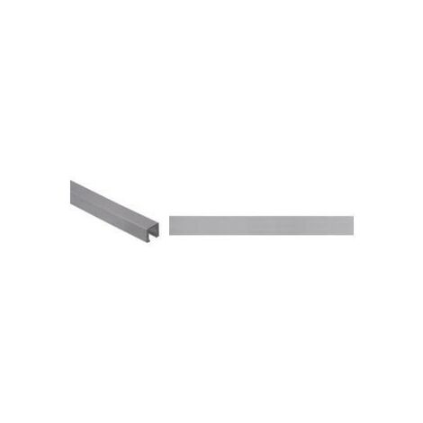 Listel Fixmi alu anodise argent brillant  Longueur profilé: 2m50 - Epaisseur: 6 mm - Hauteur profilé: 8 mm
