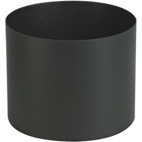 Raccord émail noir mat femelle-femelle Ø150 12cm