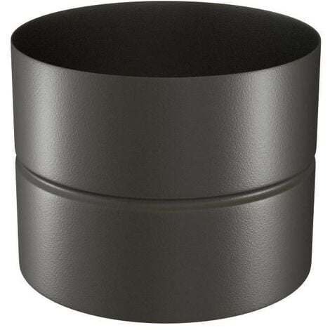 Raccord émail noir mat femelle-femelle Ø150 12cm