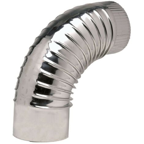 Coude inox 304 plissé 90° Ø125