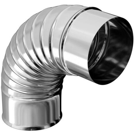 Coude inox 304 plissé 90° Ø125