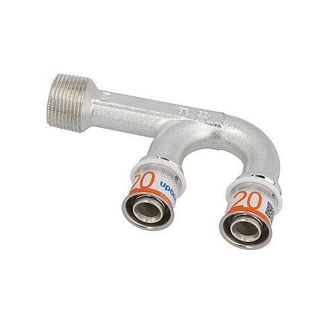 Raccord de robinetterie en U S-Sertir PLUS Uponor Ø16mm-Ø16mm-DN15 (1/2") AG (1/3)