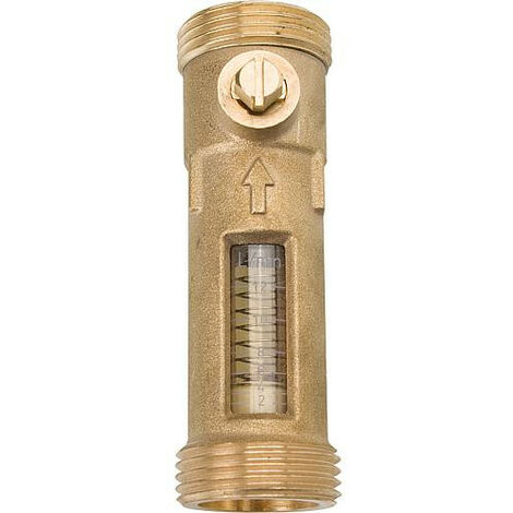 Banyo – Débitmètre DN 20 1'mâle x 1'mâle – Mesure précise pour systèmes de chauffage et solaires – Pression max. 10 bar – Résistance thermique 120°C