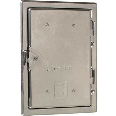 Portes de cheminée en acier inox V2A 25 x 30 cm (1/2)