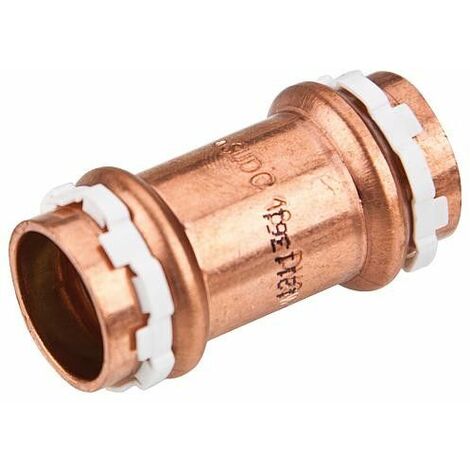 Raccord a sertir solaire cuivre Manchon, 22 mm, contour V, Type VCS 5270 (1/3)