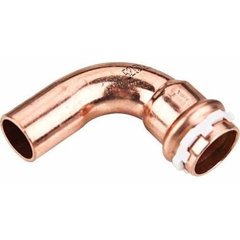 Raccord a sertir solaire cuivre Coude 90°, 15 mm, fem/male Type VCS 5001, contour V