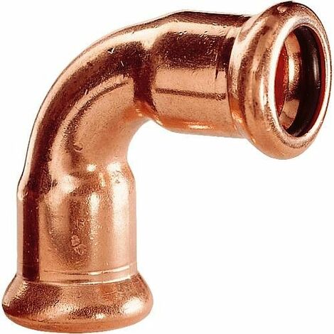 Raccord a sertir en cuivre Coude 90° fem/fem diam. 28 mm Type 7002A contour M (1/2)