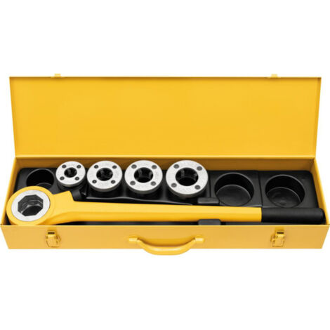 kit REMS EVA complet filière manuelle avec tete de coupe R 1/2"-3/4"-1"-11/4" coffret tole (1/5)