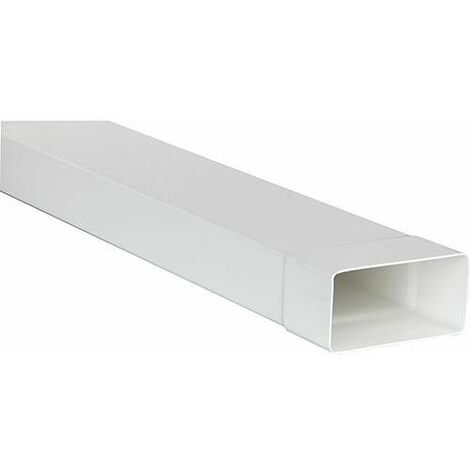 Tube plat VMC 150 x 70 mm – Longueur 1,0 m – PVC résistant jusqu'à 70°C – Pour répartition uniforme de l'air – Upmann