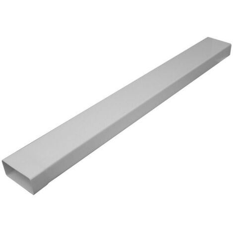 Tuyau plat 100mm en PVC – Longueur 1m – Manchon blanc pour faible perte de pression – Débit 300 m³/h – Upmann