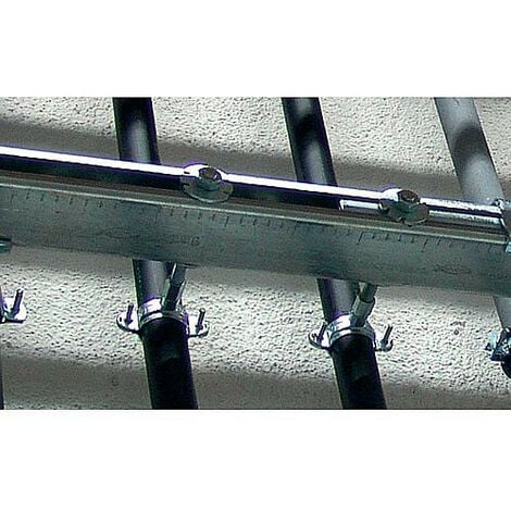 Collier serrage isolé acier inox Erico M8/M10 tuyaux Ø 37-44 mm x100