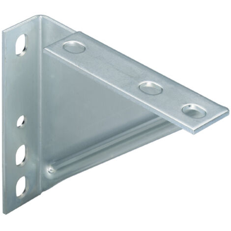 Fischer – Console équerre 207/165 en acier DD11 électrozingué – Épaisseur 4 mm – Fixation murale pour tuyauterie et étagères légères (1/5)