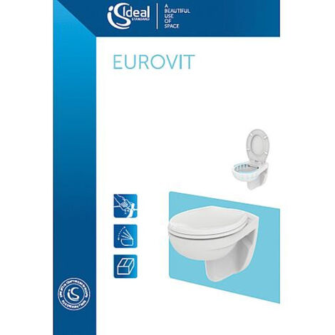 Ideal Standard Eurovit - Cuvette WC à poser, Rimless, blanc