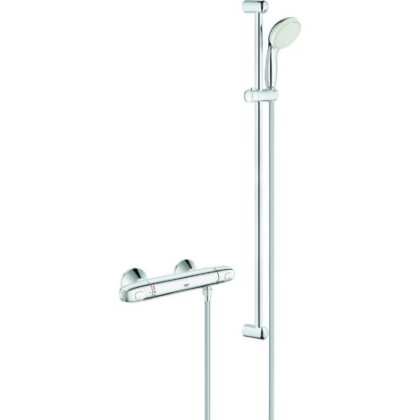 thermostat douche Grohe Grohtherm 1000 avec kit douchette Tempesta II, 900mm, chromé (1/3)