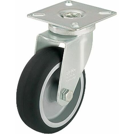 Roue de guidage LPA-TPA 100G charge limite 70 kg roue diam. 100 mm, taille plaque 60x60mm (1/2)