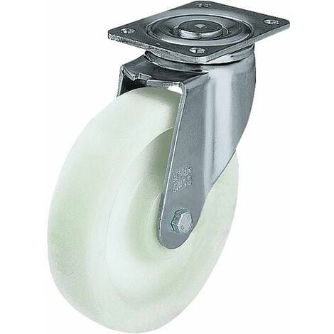 Roulettes pivotantes acier capacite de charge 500kg roue diam. 100 mm, 100 x 85 mm