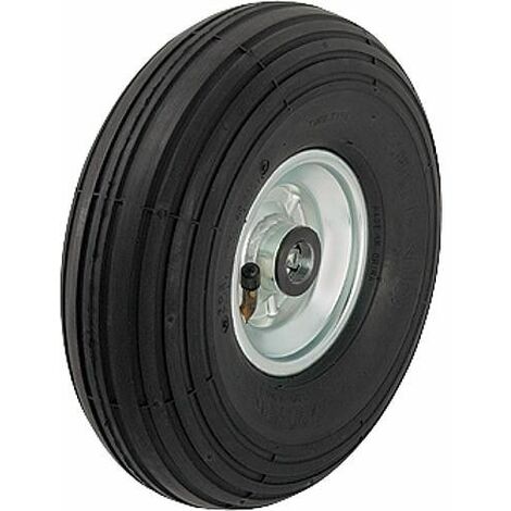 Pneu a sculpture rayure P 261/20-75R, charge 150 kg roue diam. 260mm, trou axial diam. 20mm (1/2)