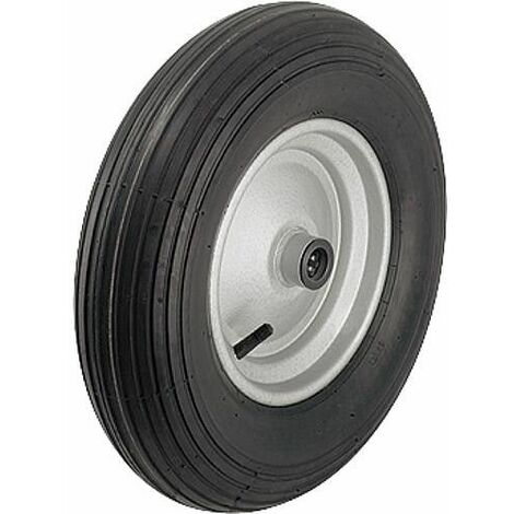 Pneu a sculpture rayure P 401/20-90R, charge 250 kg, roue diam. 400mm, trou axial diam. 20mm (1/2)