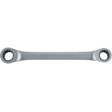 GEDORE RED 3300894 - clé à cliquet double, droit SW12x13mm , R07401213 (1/2)