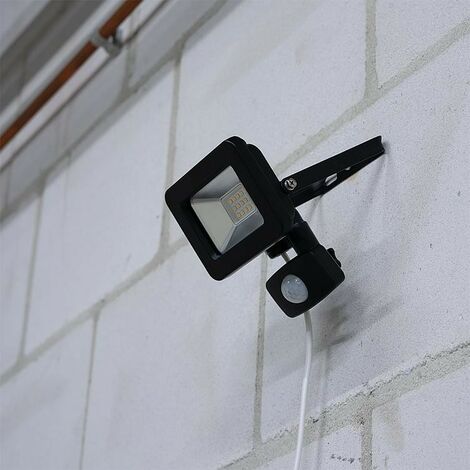 Projecteur - 10 W 1100 lm 4000K IP44 - Capteur - Sanan LED - Blanc (1/2)