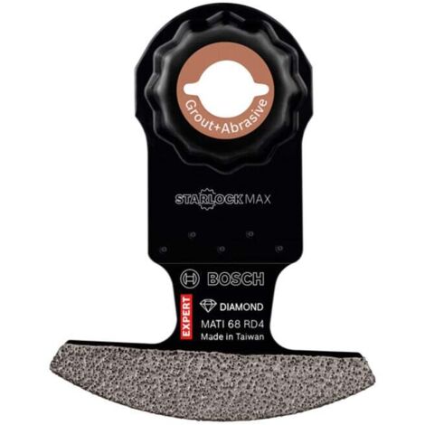 Bosch Expert Grout Corner Blade MATI 68 RD4 Lame pour outils multifonctions, 68 x 30 mm 10 pièces