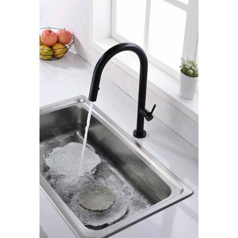 ROBINNETERIE CUISINE EXTENSIBLE SAMOA BLANC MAT (1/5)