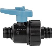 Robinet à boisseau sphérique avec male/male, DN32 (1 1/4")
