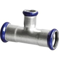 Raccord à sertir en acier inoxydable, contour M, pièce en T réduite 15-22-15mm