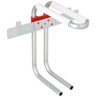Liaison murale avec raccord radiateur Tube acier C 15x1,2 mm, H 280 mm Forme sans isolation