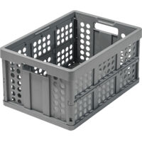 FRANKEL kaiserkraft, Caisse pliante CLAX, capacité 46 l, gris