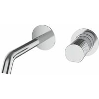 Mitigeur Lavabo Encastrable AURA (bec 150 mm) Finition GRB: Inox